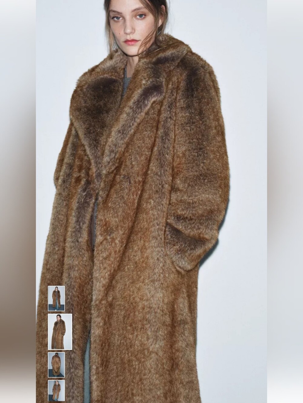 BNWT! Zara Limited Edition Long Faux Fur Coat